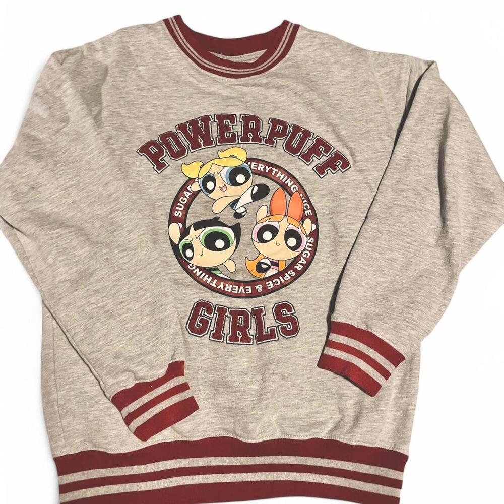 Power Puff Girls Women's Grey and Multi Sweatshirt
